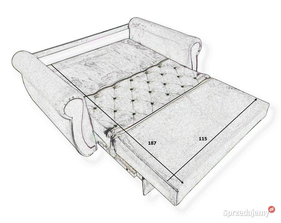 Amerykanka 2os CHESTER Sofa pojemnik funkcja Warszawa