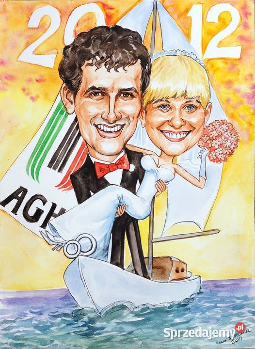 Karykatury karykatura na zamówienie ze zdjęć na Kraków