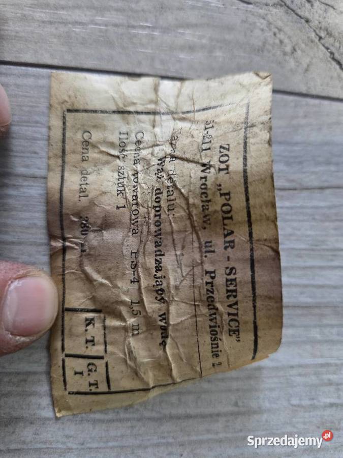 Nowy przewód doprowadzający wodę Frania SHL PRL Przewody śląskie Molna sprzedam