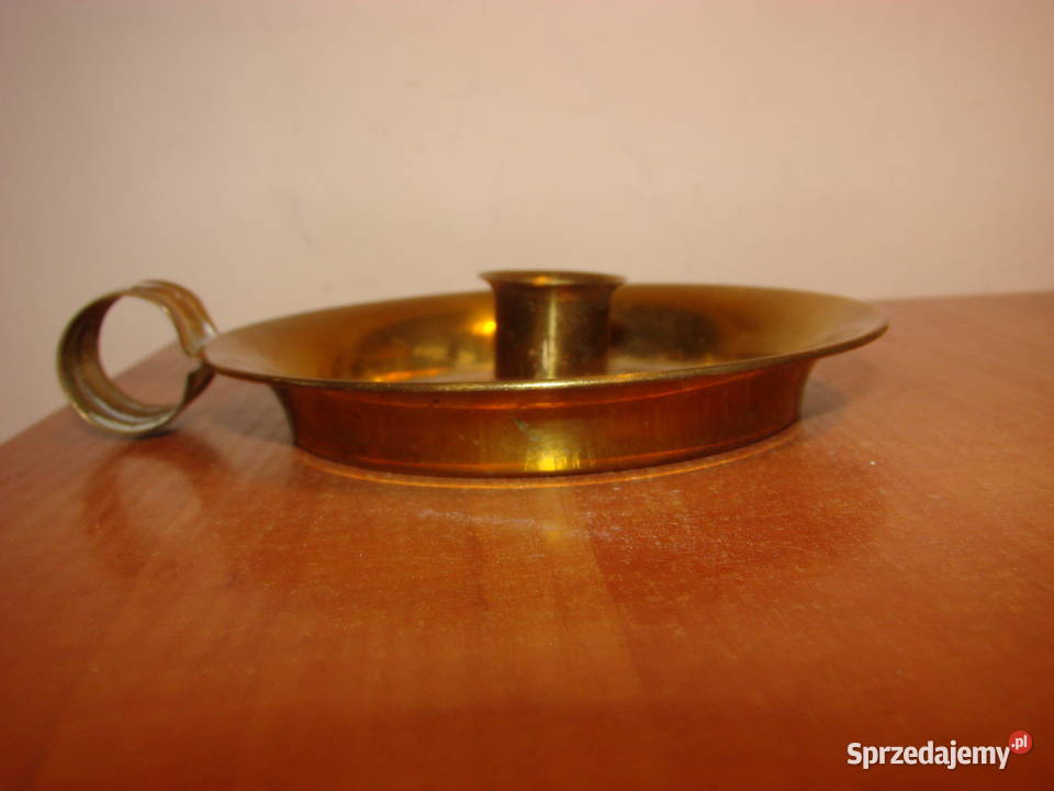 mosiężny świecznik Rękodzieło Pruszcz Gdański