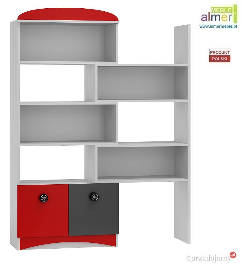 SUPER CAR N37 regał z regulacją dziecięcy