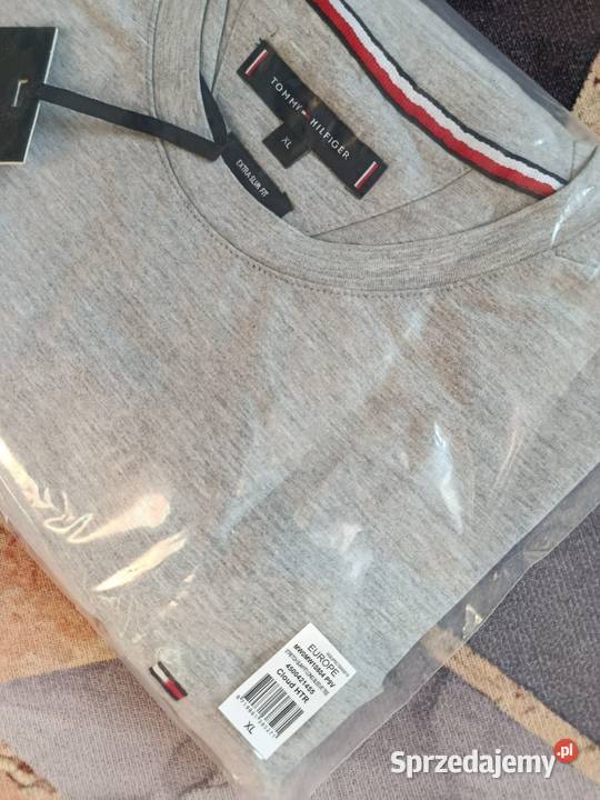 Longsleeve Tommy Hilfiger najwyższa jakość szary Białystok sprzedam