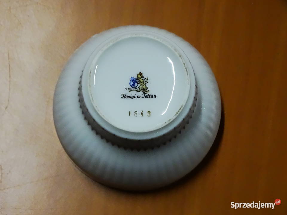 Porcelanowy serwis kawowy marki Knigliche lubelskie Biłgoraj