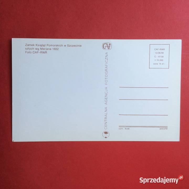1411 Widokówka Zamek Książąt Pomorskich w Szczecin