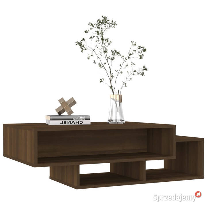 Stolik kawowy brązowy dąb 105x55x32 materiał mazowieckie Warszawa
