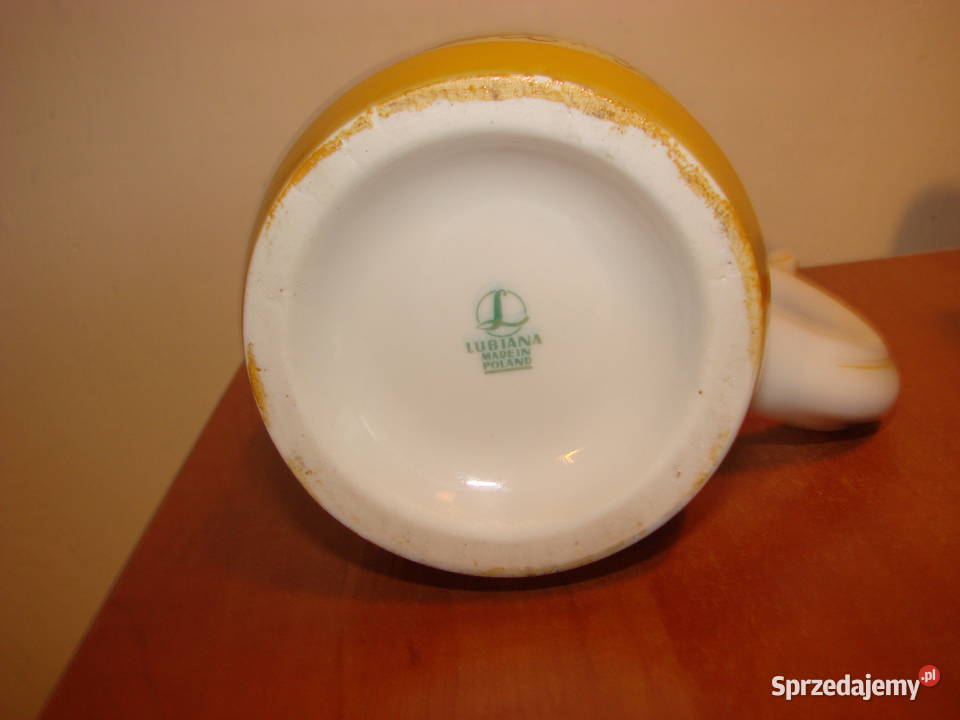 Lubiana wzór kaszubski kufel Porcelana i szkło pomorskie