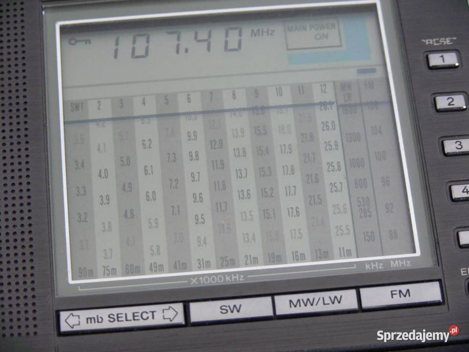 Radio globalne Sony ICF7600DA 15 zakresów Jasło