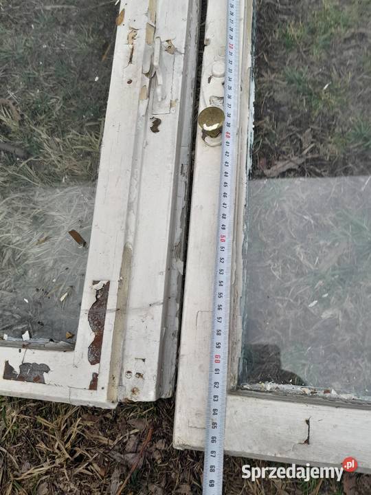 Stare drewniane ramki okienne okna okienka Dąbrowa Górnicza