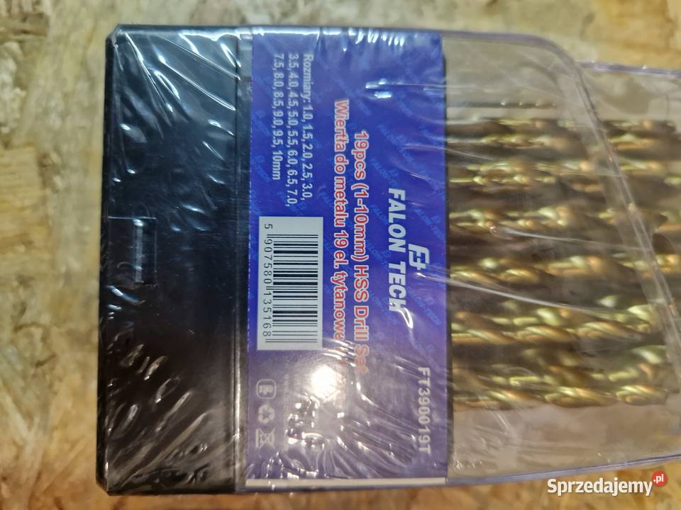 Zestaw wierteł do metalu FalonTech FT390019T wielkopolskie