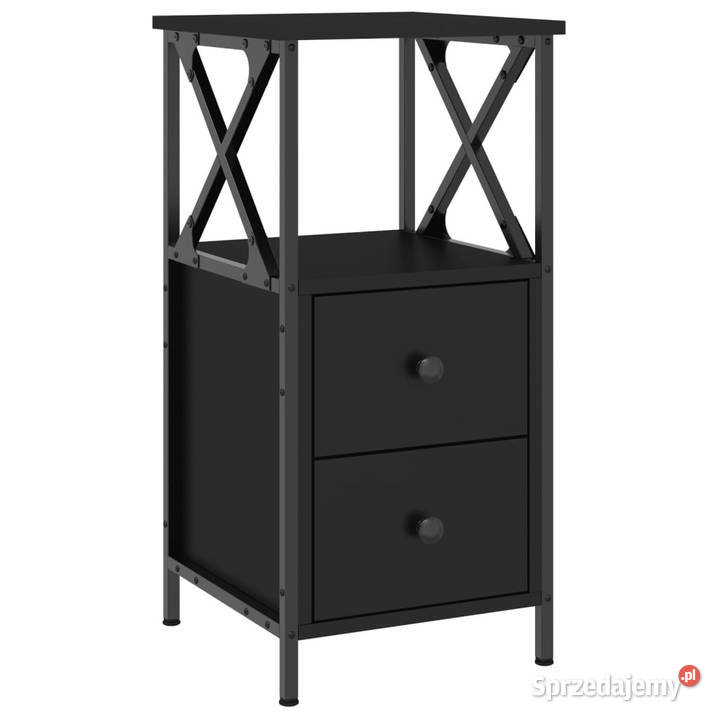 Szafka nocna czarna 34x355x70 materiał Warszawa