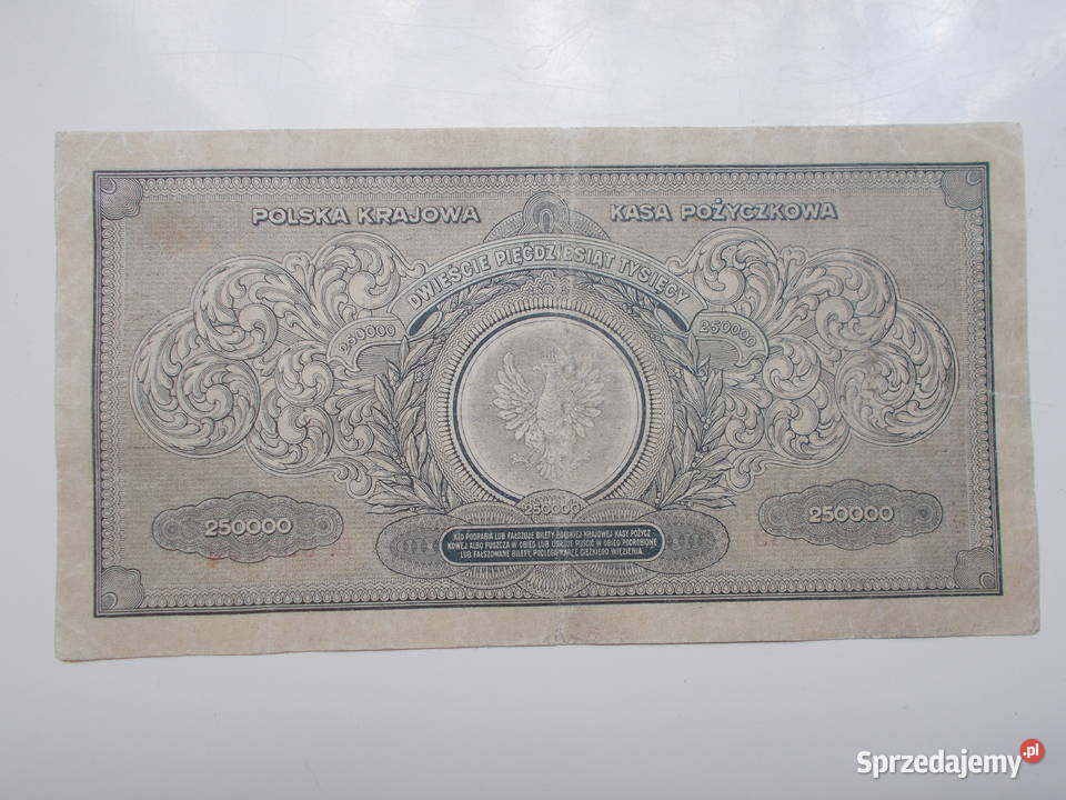 250 000 marek z 1923 roku likwidacja kolekcji Skarżysko-Kamienna