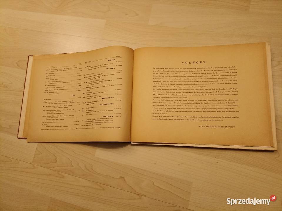 Weltatlas Die Staaten der Erde und ihre Rok wydania 1952 Kraków