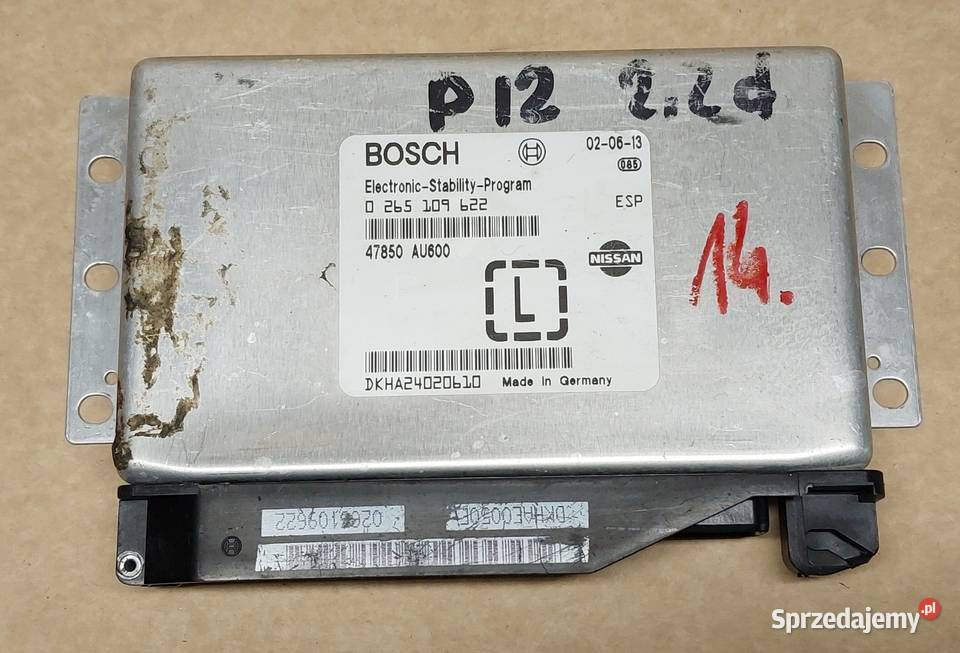 STEROWNIK ESP NISSAN PRIMERA P12 22 DI dolnośląskie Mielęcin sprzedam