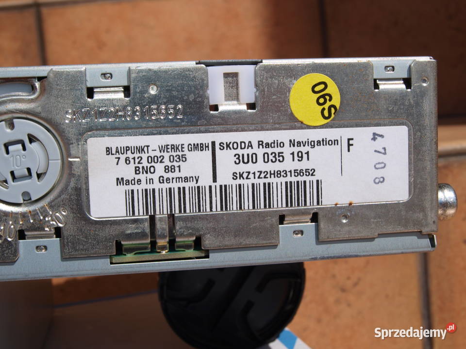 Skoda Superb Fabia Octavia radio nawigacja