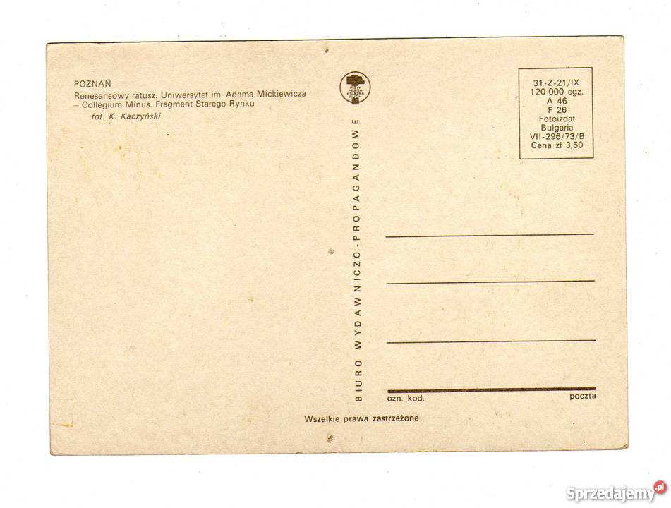 POZNAŃ POCZÓWKA WIELOWIDOKOWA świętokrzyskie