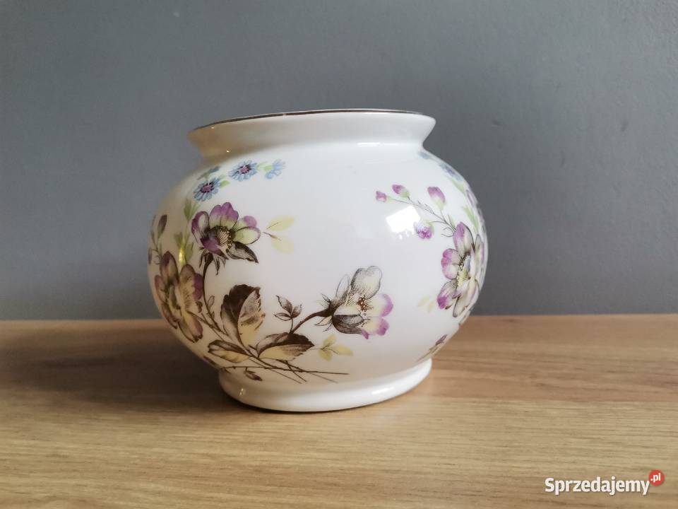 Stary wazon w kwiaty Łączka porcelana Bogucice Siemianowice Śląskie sprzedam