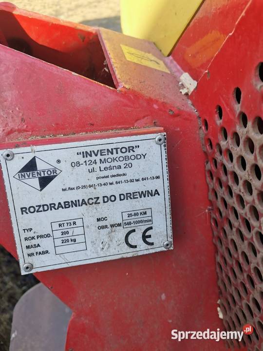 Rębak tarczowy INVENTOR RT 73h Mielec