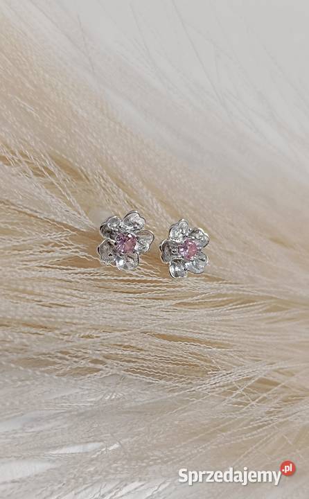 Kolczyki kwiatuszki srebrne 925 Stalowa Wola