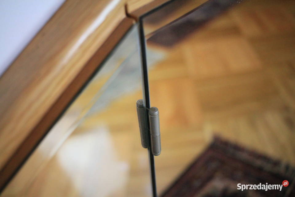 Drewniane lustro SZLIFOWANE rozkładane Góra