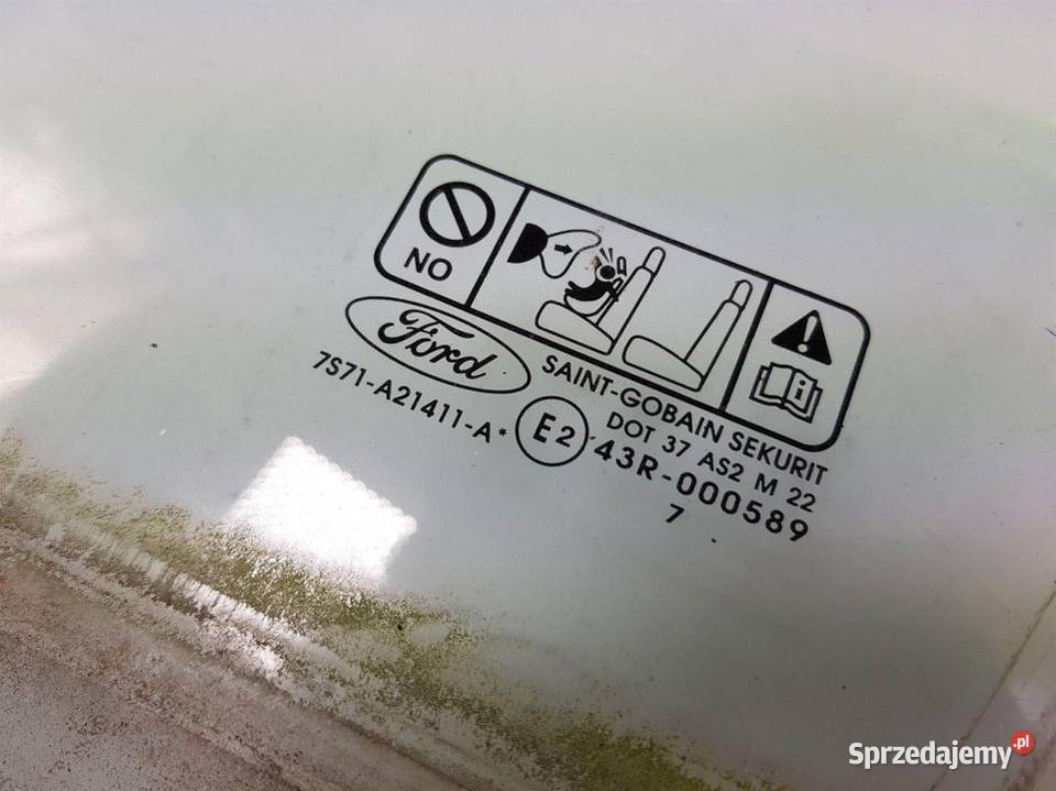 SZYBA DRZWI LEWY PRZÓD FORD MONDEO 20 TDCI KOMBI kujawsko-pomorskie Lipno