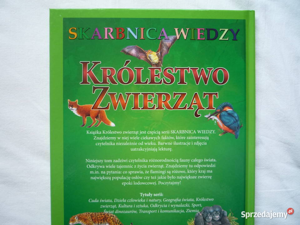 NOWA Książka Królestwo zwierząt Skarbnica wiedzy Książki dla dzieci Szczecin