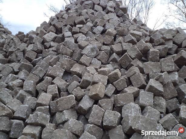 Kostka granitowa szara 1720 Używana Najtaniej Budownictwo i akcesoria Żary