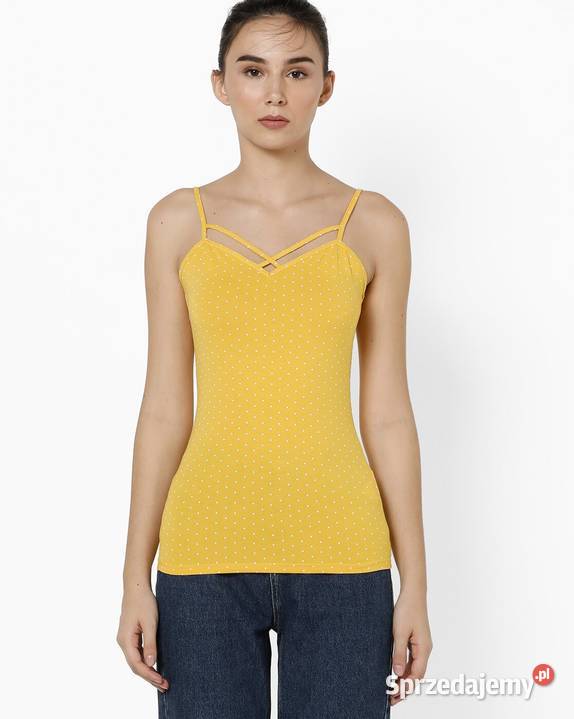 żółty top Tally Weijl xxs 32 gładki dekolt Tally Weijl Toruń