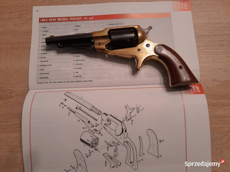 Sprzedam rewolwer czarnoprochowy Remington Grajewo