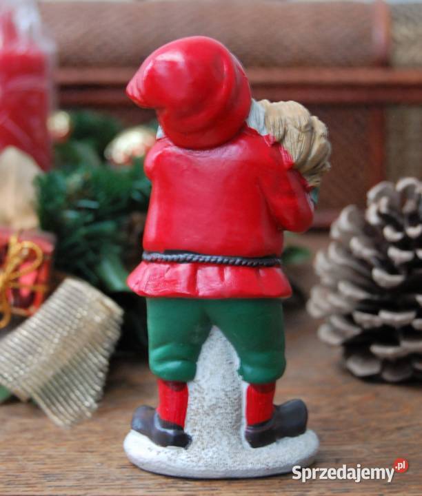 Mikołaj skrzat figurka skandynawski styl żywica Lublin