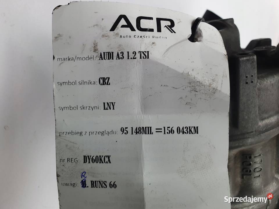 SPRĘŻARKA KLIMATYZACJI Audi A1 A2 A3 12 TSI osobowe Chełm