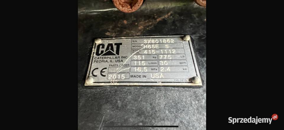 Młot hydrauliczny CAT H 65 E 350 Pozostałe świętokrzyskie sprzedam