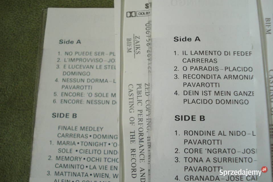 Zestaw kasety Magnetofonowych 3 Koncert 3 Łódź sprzedam