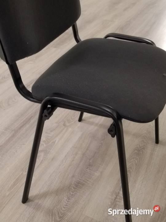 krzesło tapicerowane czarne nowe 4 Szczodre