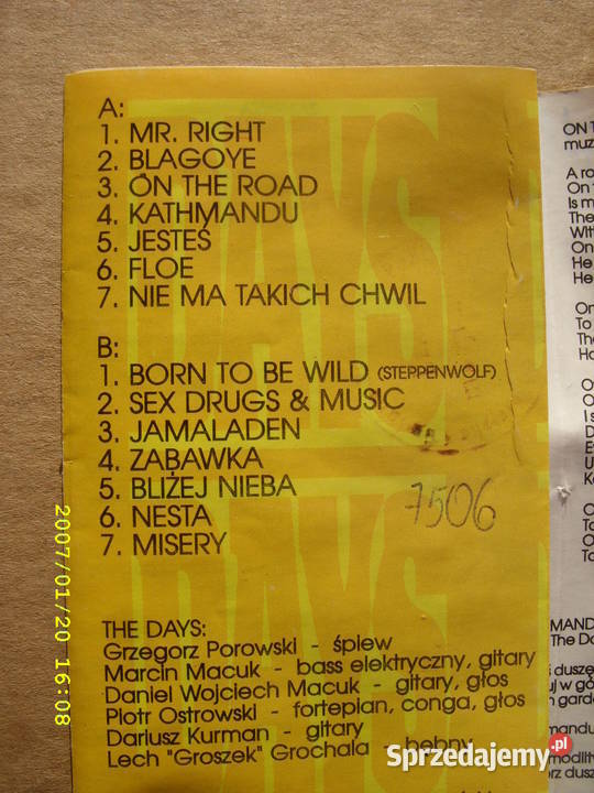 ROCK kaseta THE DAYS 2 kasety
