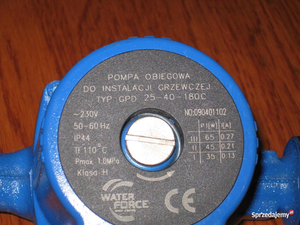 Pompka obiegowa do pieca coTyp GPD 2540180C małopolskie Stronie