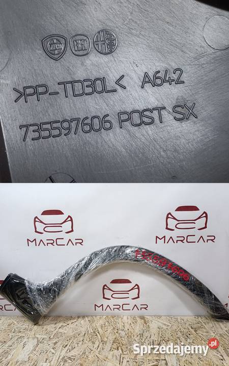 FIAT PANDA III LISTWA BŁOTNIKA LEWY TYŁ Pleszew