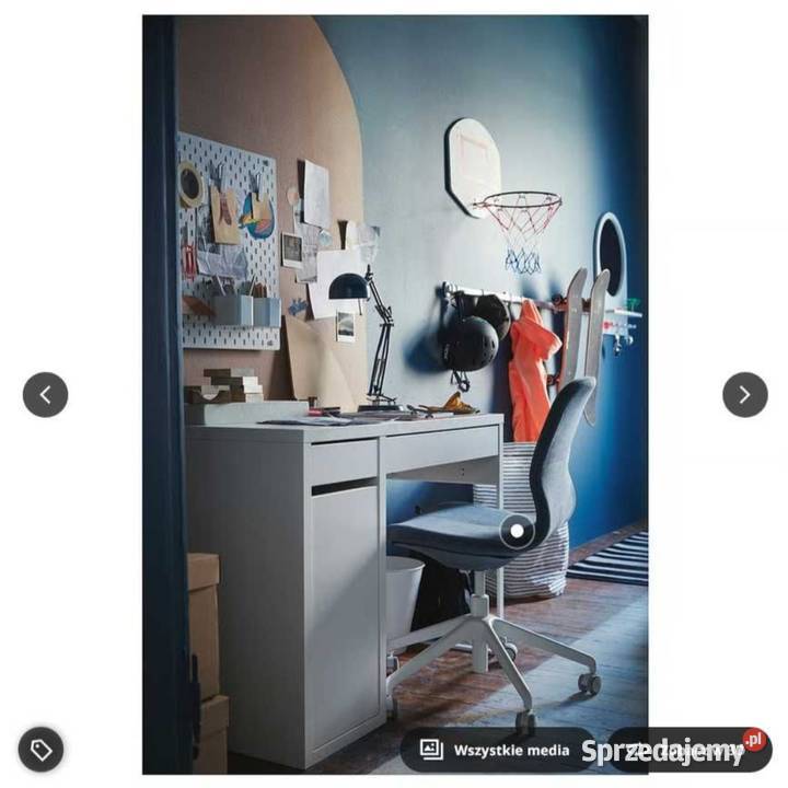 NOWE biurko Ikea MICKE białe 105x75 Pokój dziecięcy