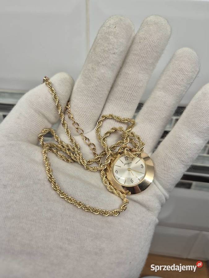 Damski zegarek wisiorek Glashuttenaszyjnik śląskie Chorzów