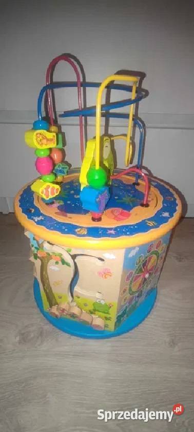 Drewniana kostka edukacyjna sorter liczydło 8w1 Dla Dziecka