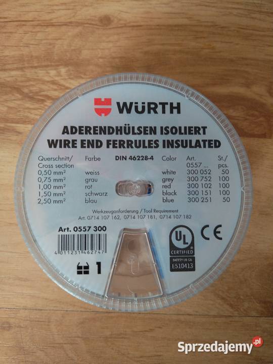 Złącze konektorowe końcówka tulejkowa WURTH DIN Chojnice