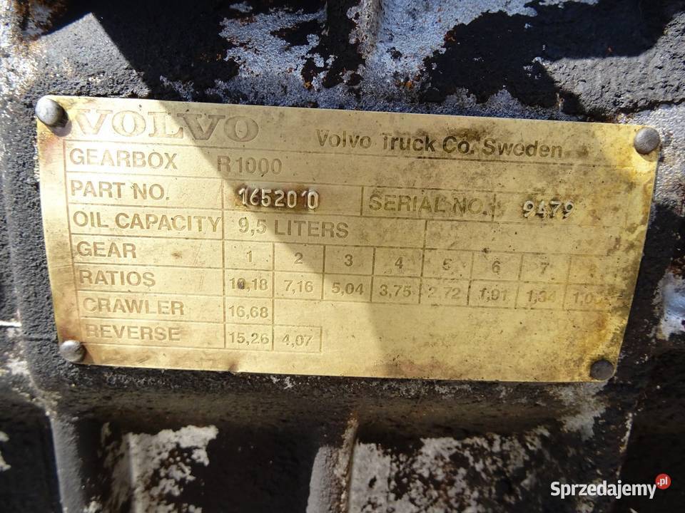 SKRZYNIA BIEGÓW VOLVO FL7 R1000 67 230 8599