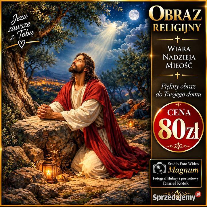 Obraz przedstawia Jezusa Chrystusa modlącego się Lublin sprzedam