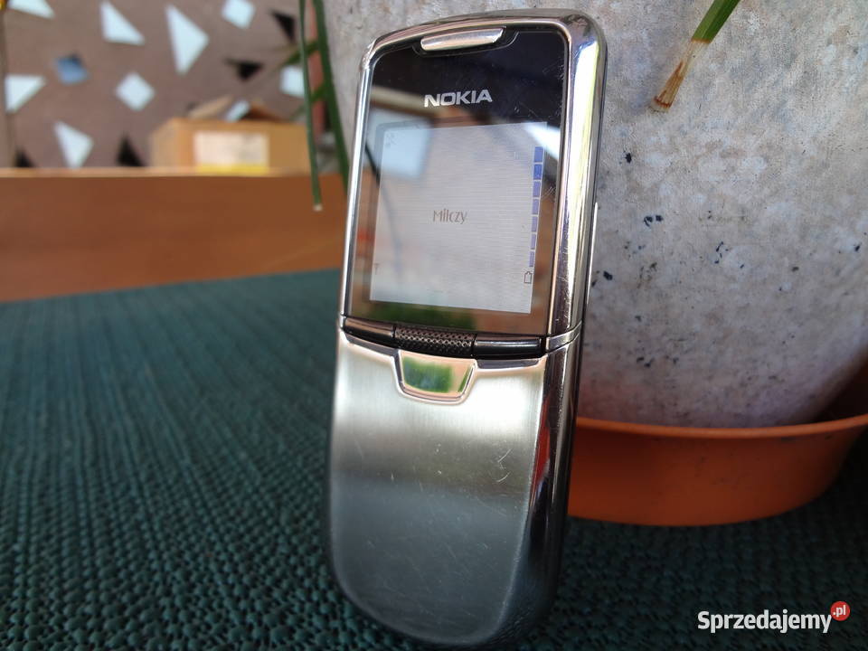 silver nokia slide phone