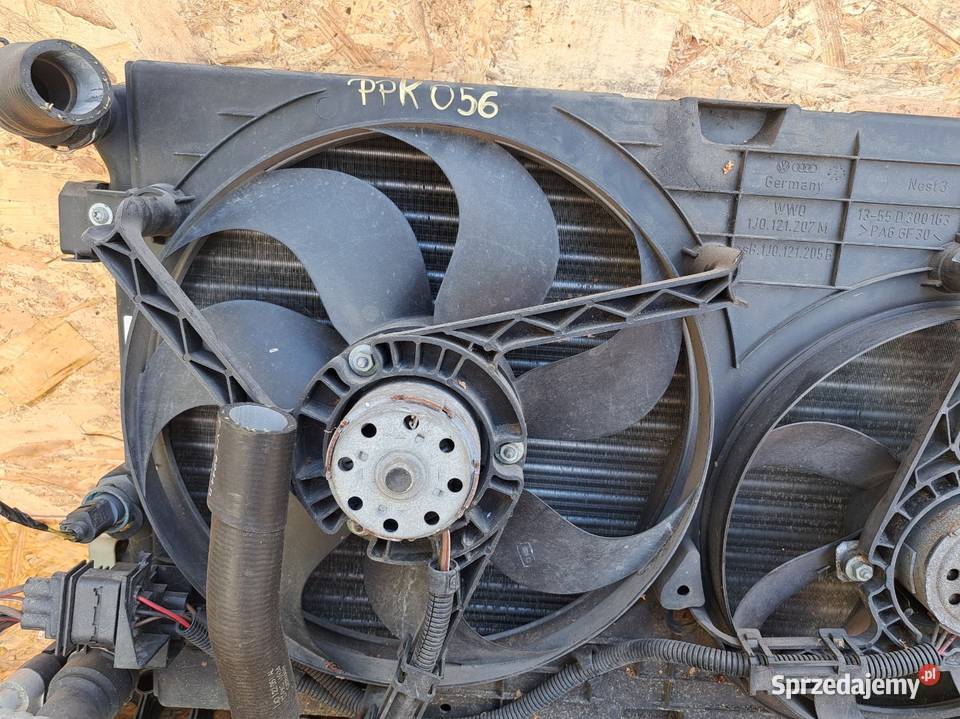 VW GOLF 4 IV CHŁODNICE KOMPLET WENTYLATORY wielkopolskie Słowikowo
