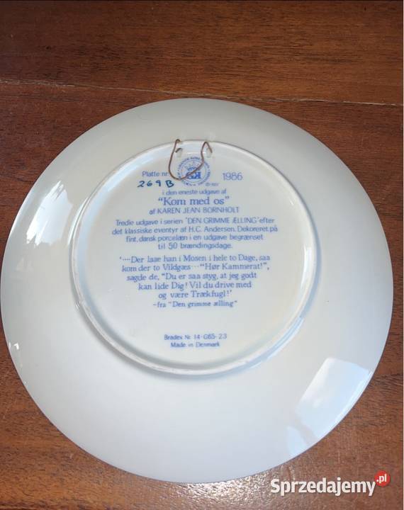 Talerz z bajką Brzydkie kaczątko Royal Copenhaga Porcelana i szkło Gdańsk