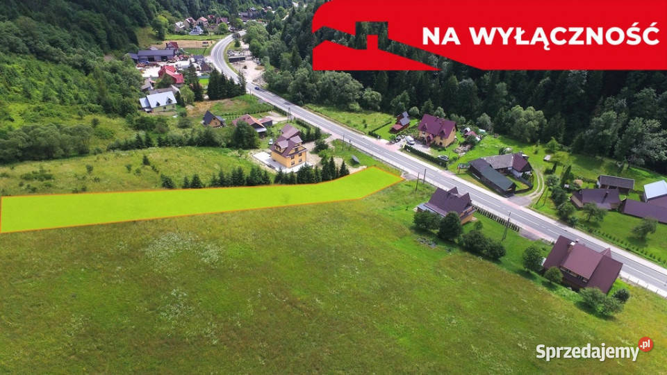 Działka rolnobudowlana małopolskie Grywałd sprzedam