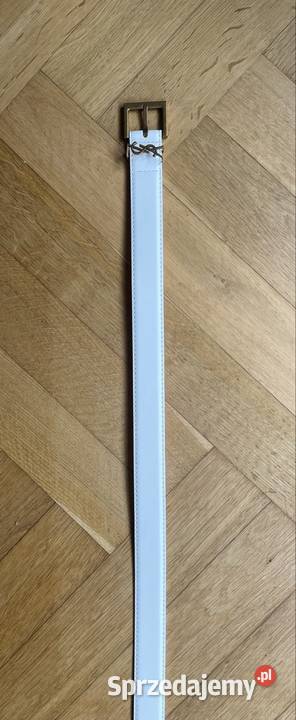 Biały pasek YSL Yves Saint Laurent Paski sprzedam