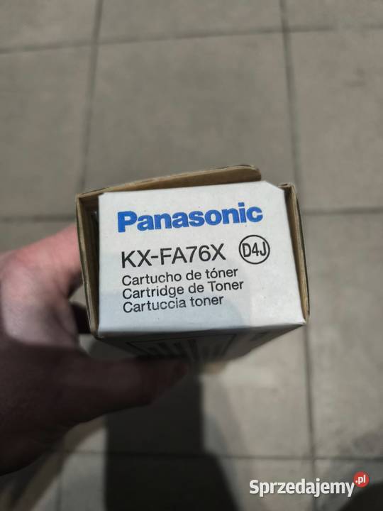 TONER PANASONIC KXFA76X Oryginalny Czarny black laserowa Komputery i Akcesoria Kamień Pomorski sprzedam