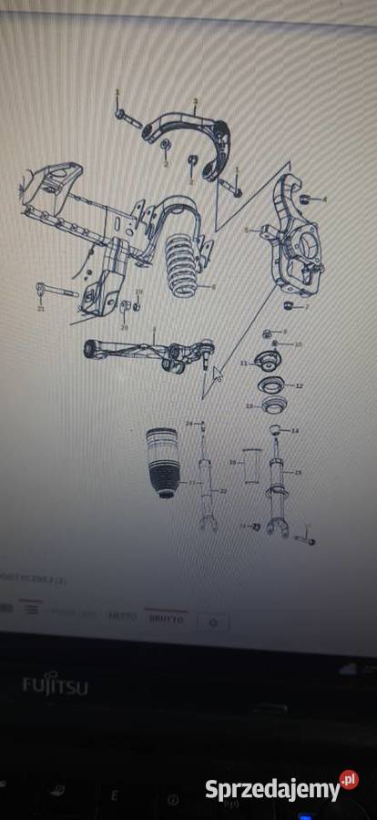 Ram 1500 sworzeń wahacza przód dół Wodzisław Śląski