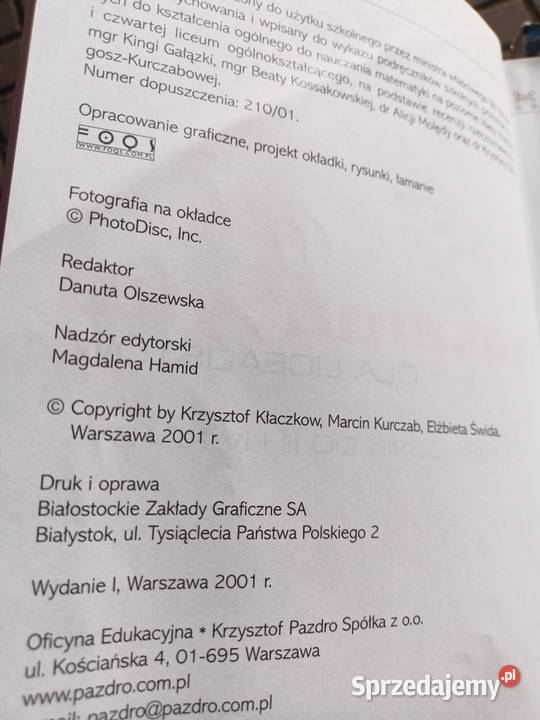 Matematyka Pazdro najtańsze podręczniki szkolne